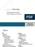 OWA Training: Outlook Web Access Basics: Email, Calendars, and Contacts