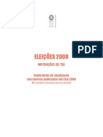Eleições 2008: Instruções Do Tribunal Superior Eleitoral - Suplemento (TSE)