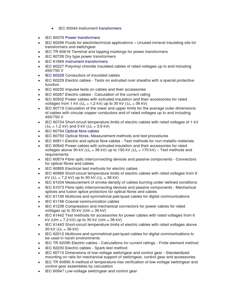 IEC Codes and Standard Electrical Wiring Insulator (Electricity)