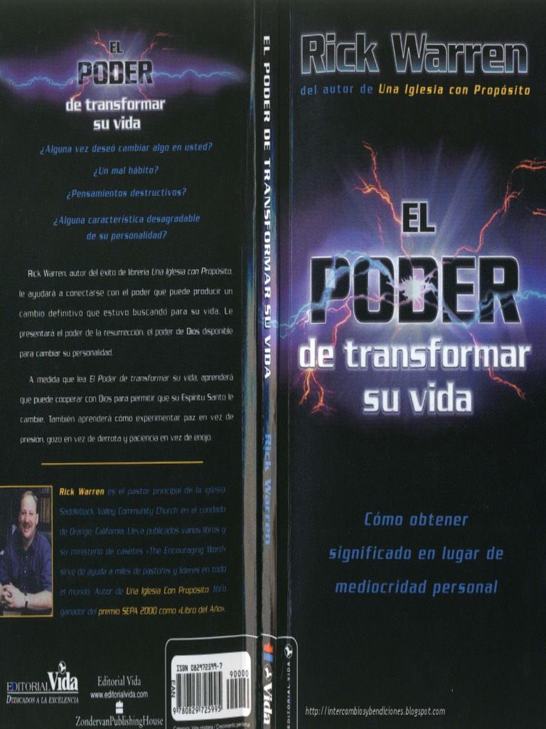 El Poder de Transformar Su Vida - Rick Warren PDF | PDF