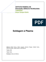 Trabalho de Soldagem - Soldagem À Plasma PDF