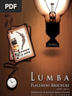 Download LUMBA Placement Brochure 2009-11 Batch by Gagan Upadhyay SN37324310 doc pdf