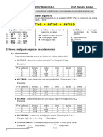 Resumo das principais funções orgânicas