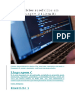 Exercícios Resolvidos Em Linguagem C - LISTA B