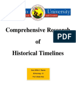 Comprehensive Research of Historical Timelines: Jhon Willie S. Ybanez BS Nursing - III Prof. Shiela Vera