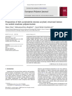 European Polymer Journal: Shima Tolue, Mohammad Reza Moghbeli, Seyed Mehdi Ghafelebashi