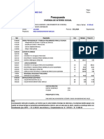 Presupuesto Techo de 41.50 m2