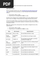 Indirect and Direct Speech