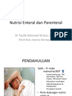 Kuliah FK Nutrisi Enteral Dan Parenteral 2018 Akhir