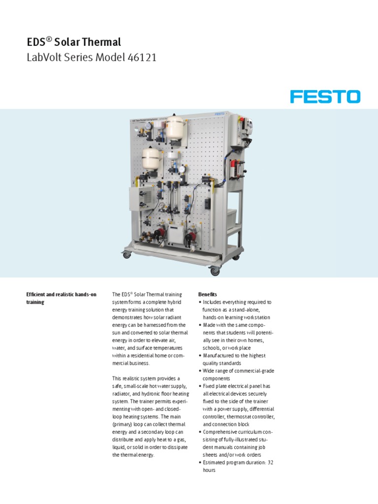 Dsi - Eds Solar Thermal - Did1050en | PDF | Hvac | Water Heating
