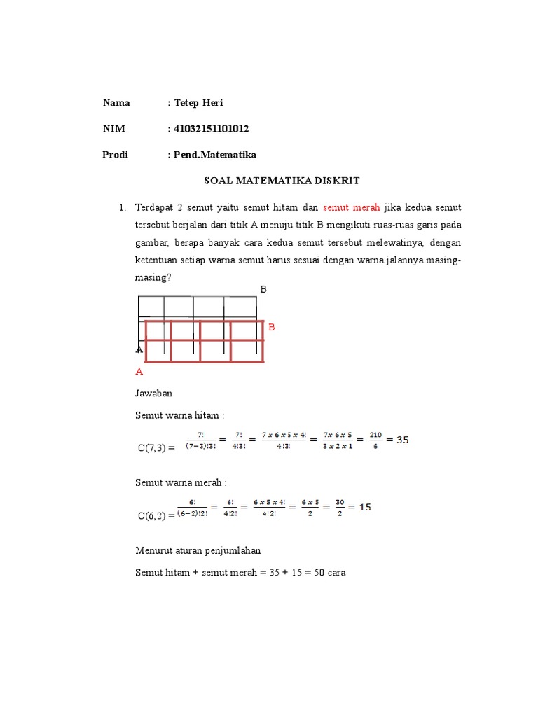 Soal Matematika Diskrit | PDF | Metode & Bahan Ajar