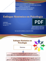 Enfoque Sistemico en Psicologia