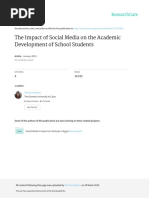 The Impact of Social Media On The Academic Development of School Students