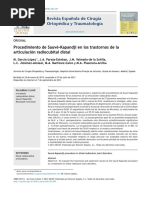 2013 Procedimiento de Sauvé-Kapandji en los trastornos de la articulación radiocubital distal