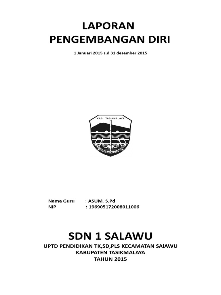 Laporan Pengembangan Diri Guru SD 2015 | PDF | Karier & Perkembangan