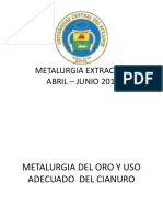 Metalurgia extractiva: Proceso SART regenera cianuro y recupera cobre