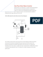 1KVA (1000 Watts) Pure Sine Wave Inverter Circuit Diagram