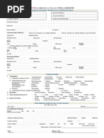 Customer Information Updation Form For Individuals