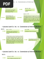 Lascona Land Co. Inc. vs. Commission of Internal Revenue: Facts