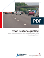 Road Surface Quality What Road Users Want From Highways England FINAL