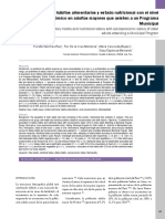 Asociacion de Habitos Alimentarios y Estado Nutricional Con El Nivel Socioeconomico en Am Que Asisten A Un Programa Municipal