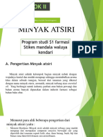 OPTIMASI MINYAK ATSIRI