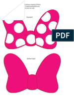 Minnie Mouse-Inspired 3D Bow For Personal Use Only