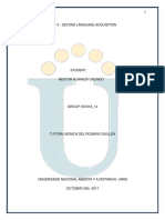 Unit 2 - Second Language Acquisition