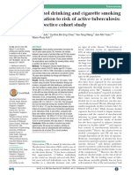 Alcohol Drinking and Cigarette Smoking in Relation To Risk of Active Tuberculosis: Prospective Cohort Study