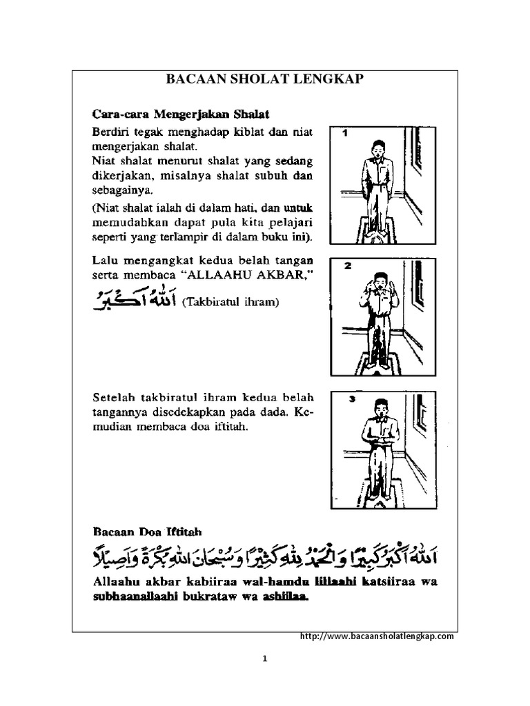 Bacaan Sholat Lengkap PDF | PDF