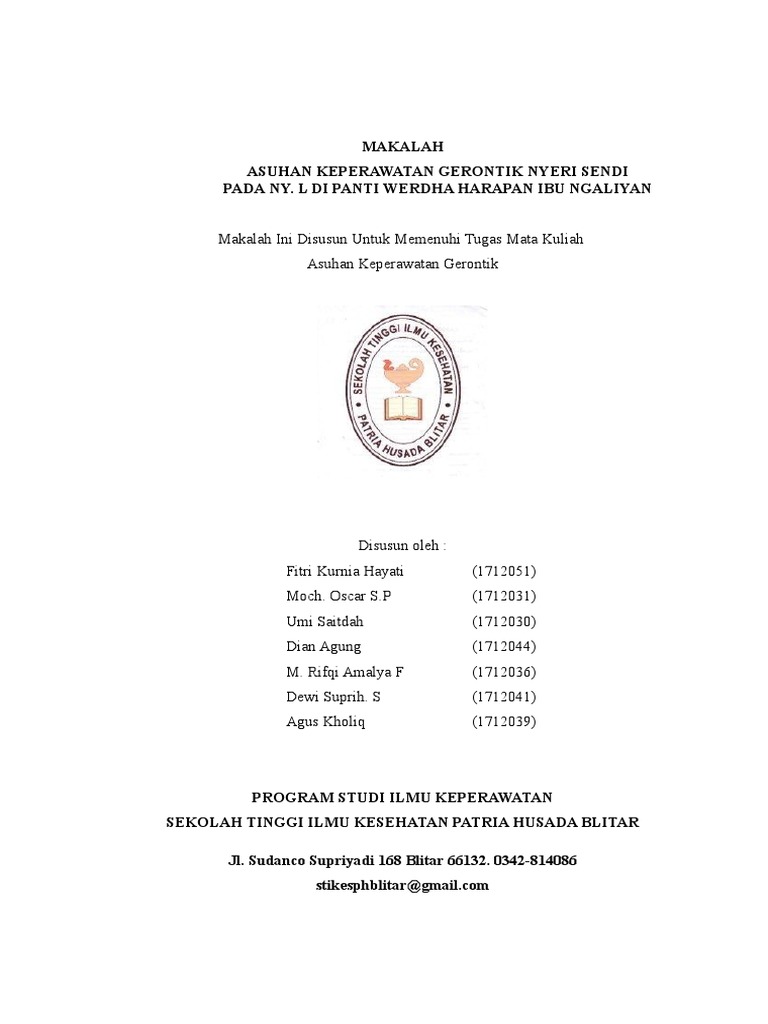 New Fix Askep Gerontik Nyeri Sendi Kelompok 4