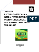 Laporan Spip KLH 2016