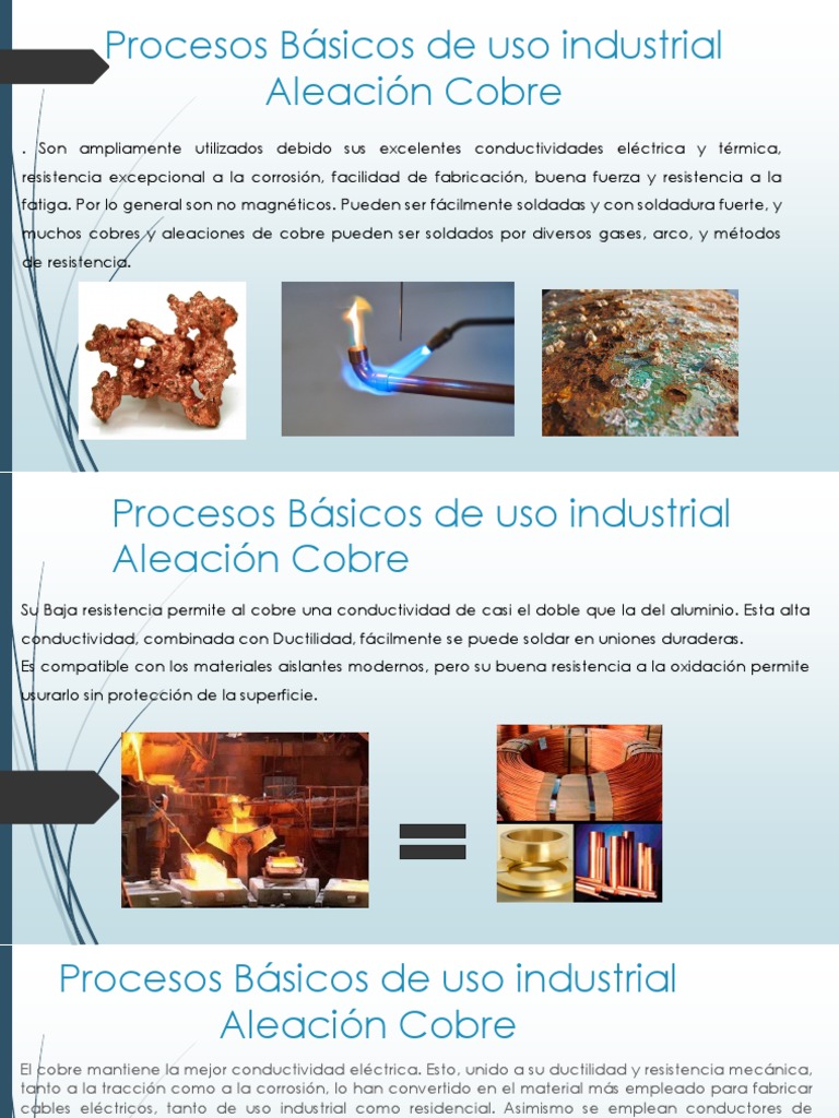 Usos Industriales del Cobre y Aleaciones | PDF | Titanio | Cobre