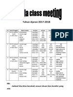 Agenda Class Meeting