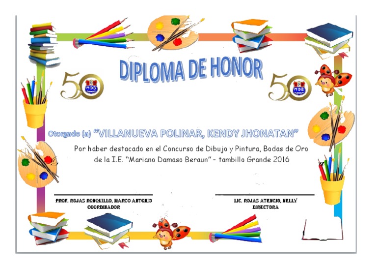 Diploma de Honor PDF