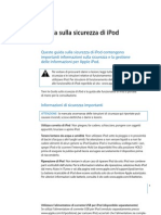 Guida sulla sicurezza di iPod nano