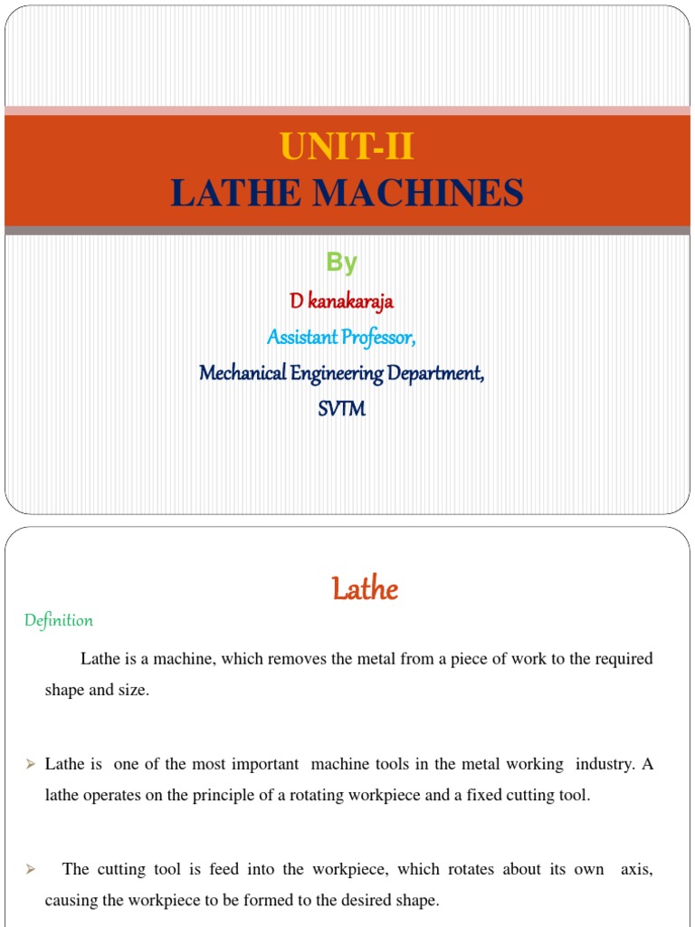 lathe machine.pdf Machining Metalworking