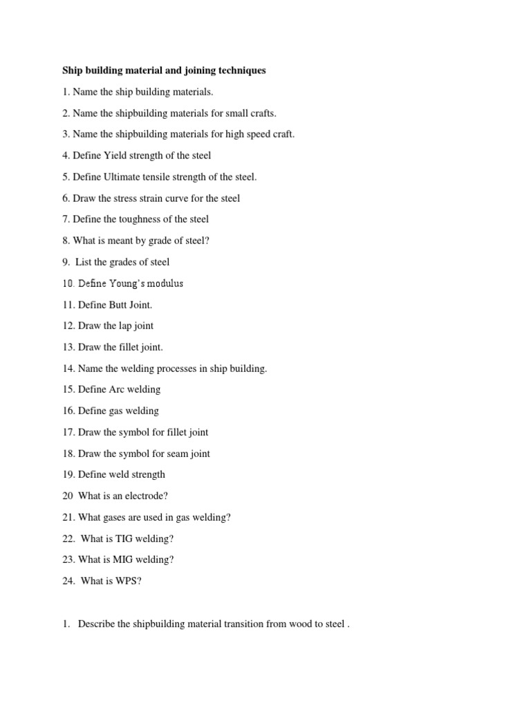 Ship Building Material and Joining Techniques PDF