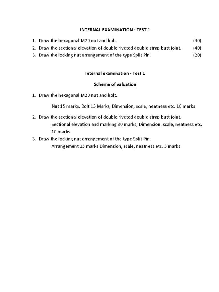 Computer Aided Machine Drawing Lab KTU Lab QP PDF