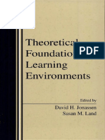 David H. Jonassen, Susan Land-Theoretical Foundations of Learning Environments-Routledge (1999)