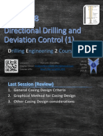 Drilling Engineering Course Covers Casing Design and Directional Well Trajectories