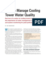 How To Manage Cooling Tower Water Quality