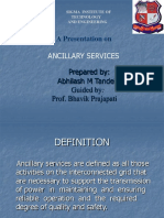 A Presentation On: Ancillary Services