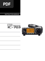 Icom IC-703 Instruction Manual