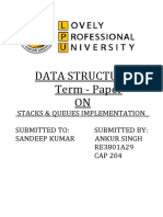 Data Structure Term - Paper ON