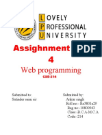 Assighnment No:-4 Web Programming