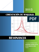 Cimentación de máquinas y resonancia