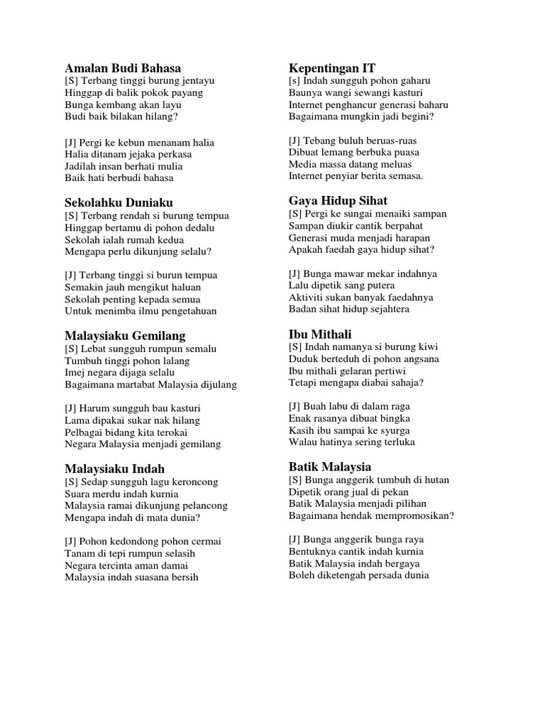 265174851 Koleksi Pantun 2015 Docx