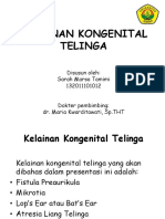 Kelainan Kongenital pada Telinga 