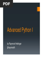 AdvancedPython PartI PDF